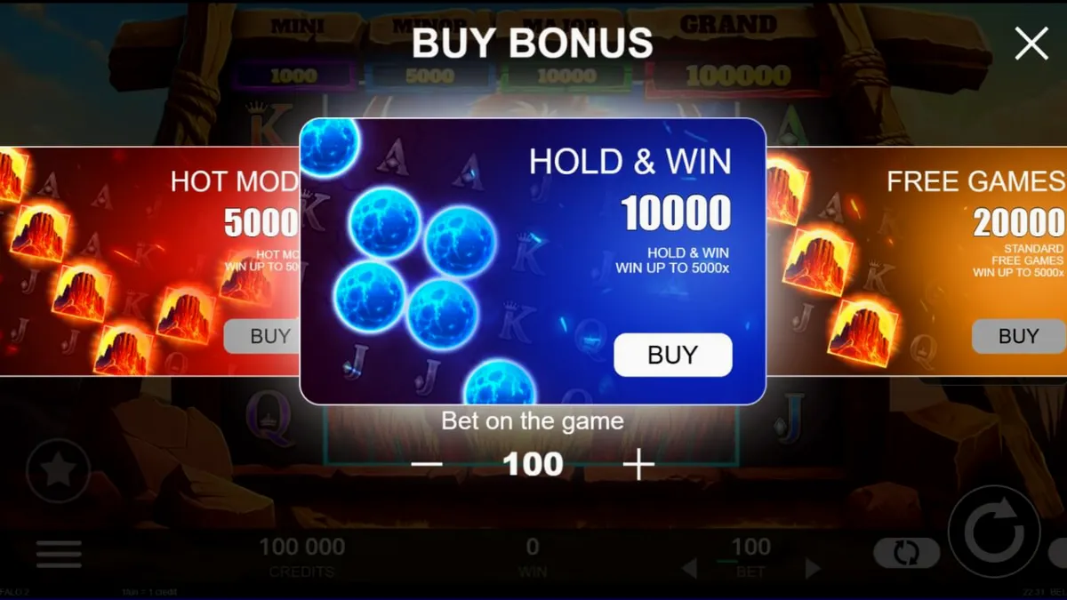 Tampilan visual slot Big Wild Buffalo 2 dengan latar belakang pemandangan alam liar Amerika
