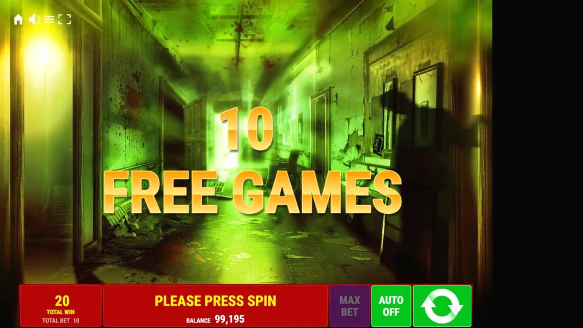 Tampilan visual slot Book of Madness Deluxe dengan tema horor gothic